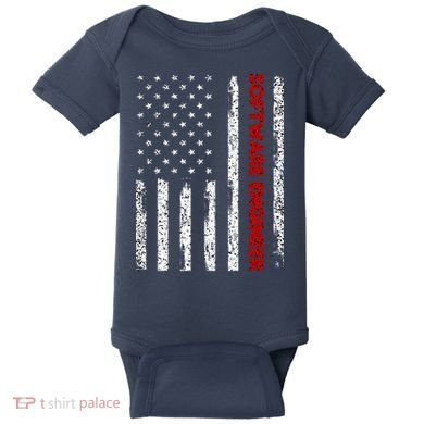 Software Engineer USA Flag Baby Bodysuit