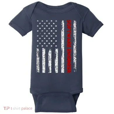 Software Engineer USA Flag Baby Bodysuit