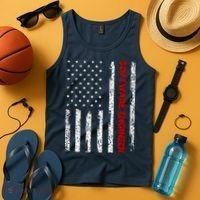 Software Engineer USA Flag Tank Top thumb 4