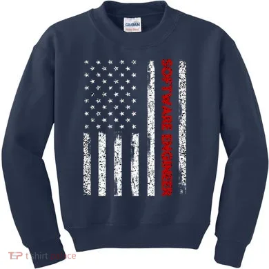 Software Engineer USA Flag Kids Sweatshirt