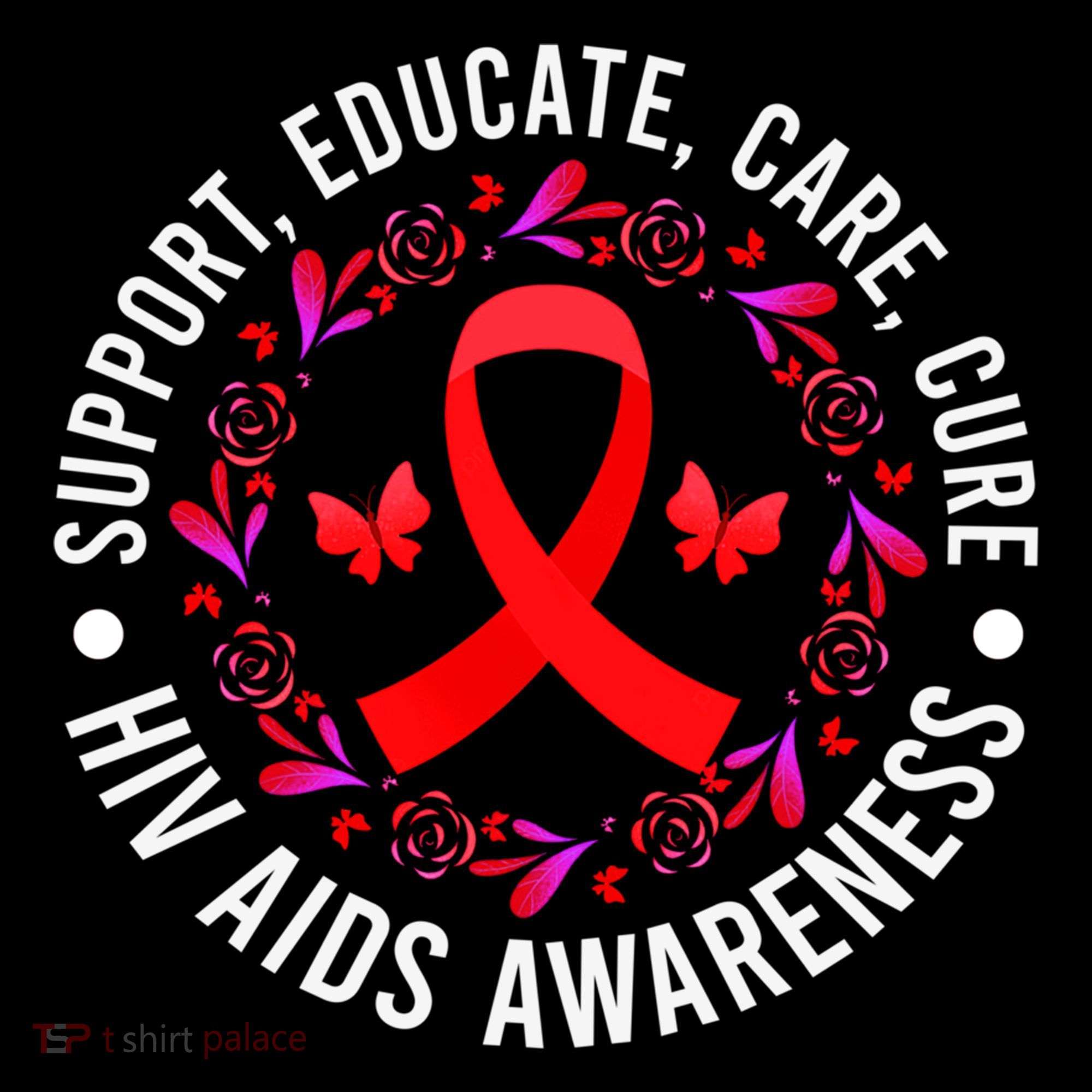 Support Educate World Aids Day Hiv/aids Awareness Red Ribbon Gift Coffee Mug