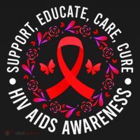 Support Educate World Aids Day Hiv/aids Awareness Red Ribbon Gift Women's Hoodie thumb 2