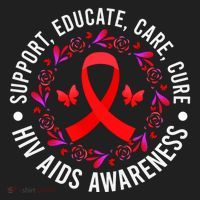 Support Educate World Aids Day Hiv/aids Awareness Red Ribbon Gift Hat thumb 2