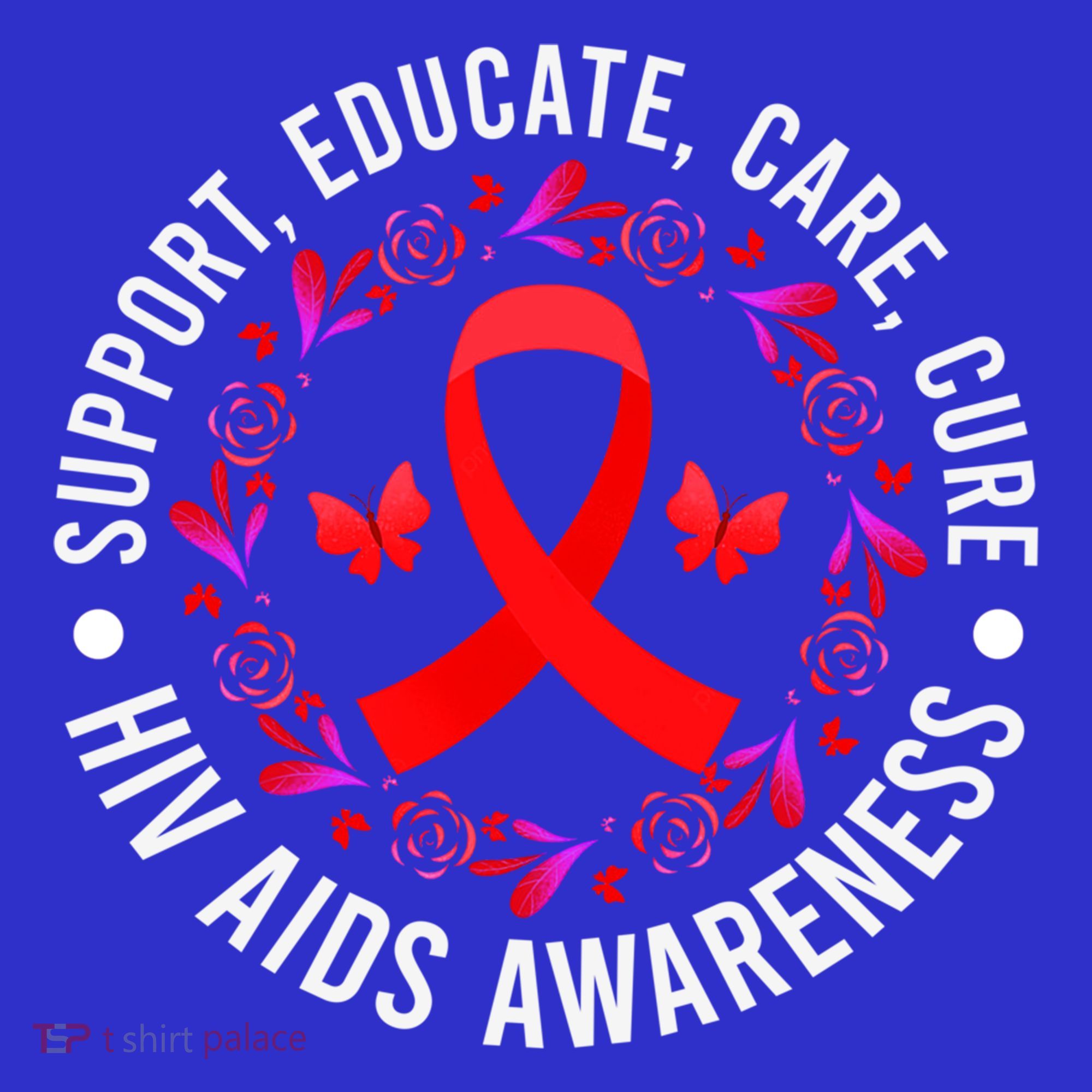 Support Educate World Aids Day Hiv/aids Awareness Red Ribbon Gift Women's Tank Top