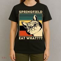 Springfield Eat What TheyRe Eating Dogs Cats Pets Trump T-Shirt thumb 4