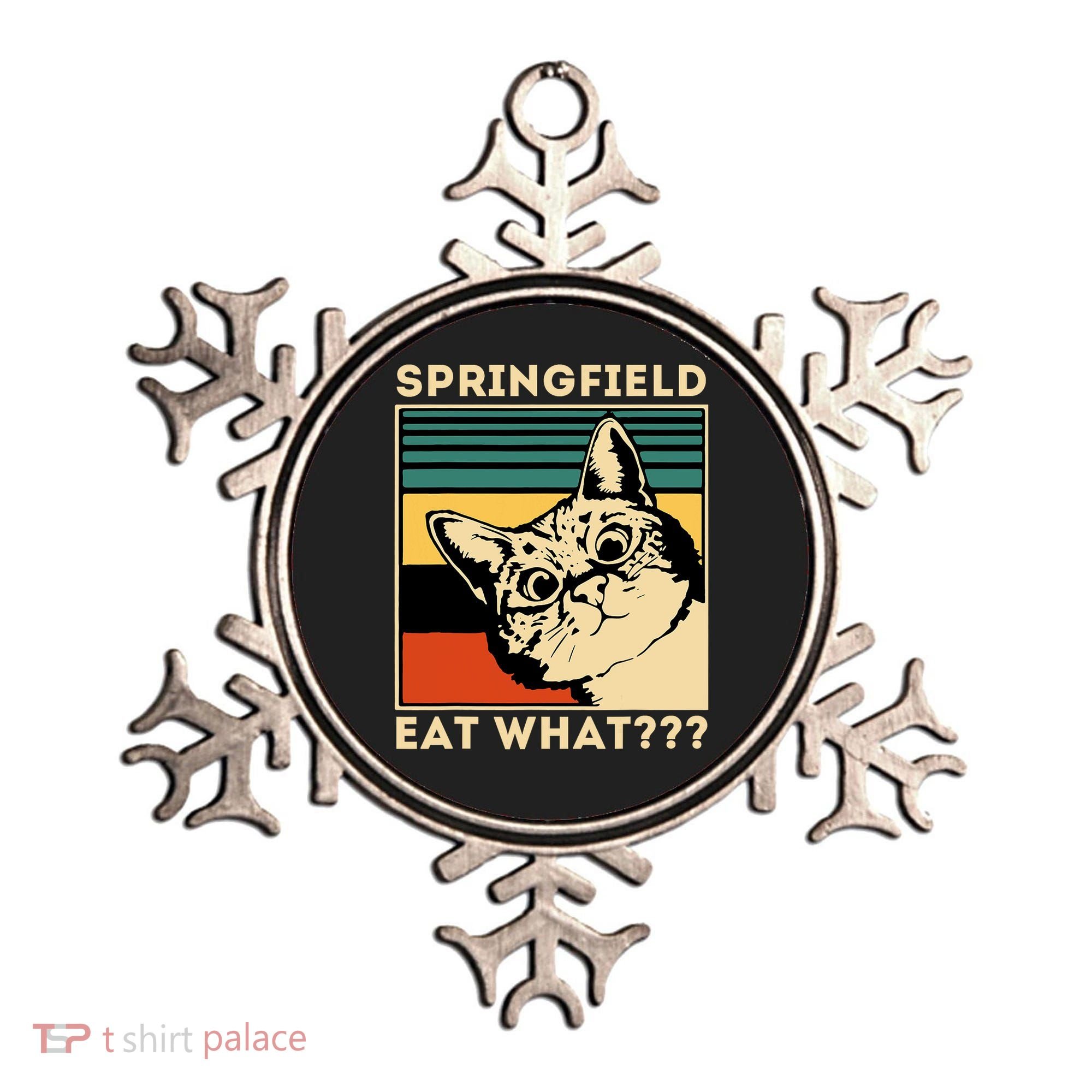 Springfield Eat What TheyRe Eating Dogs Cats Pets Trump Ornament