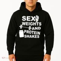 Sex Weights Protein Shakes Hoodie thumb 2