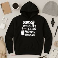 Sex Weights Protein Shakes Hoodie thumb 3