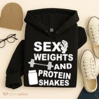 Sex Weights Protein Shakes Hoodie thumb 4