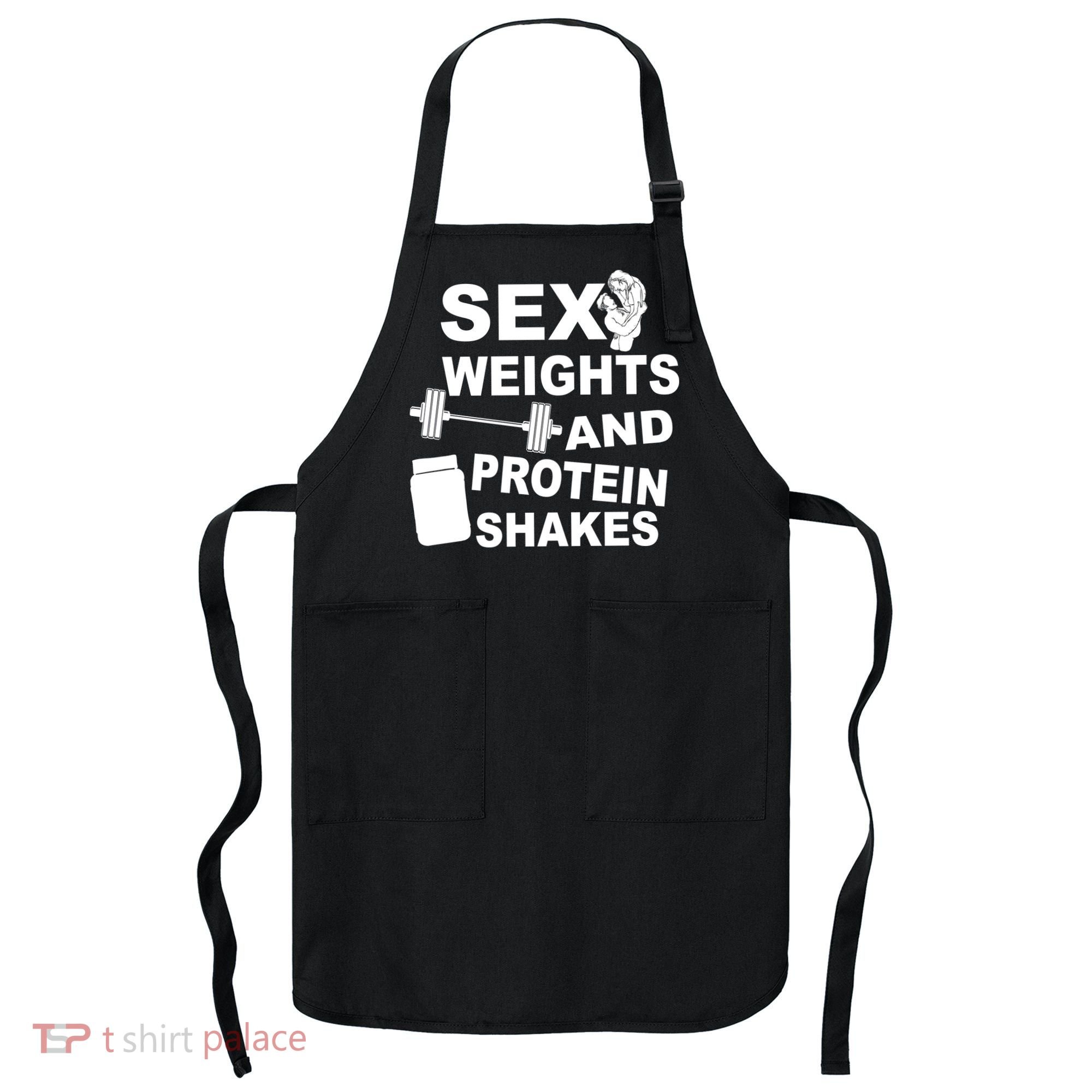 Sex Weights Protein Shakes Apron