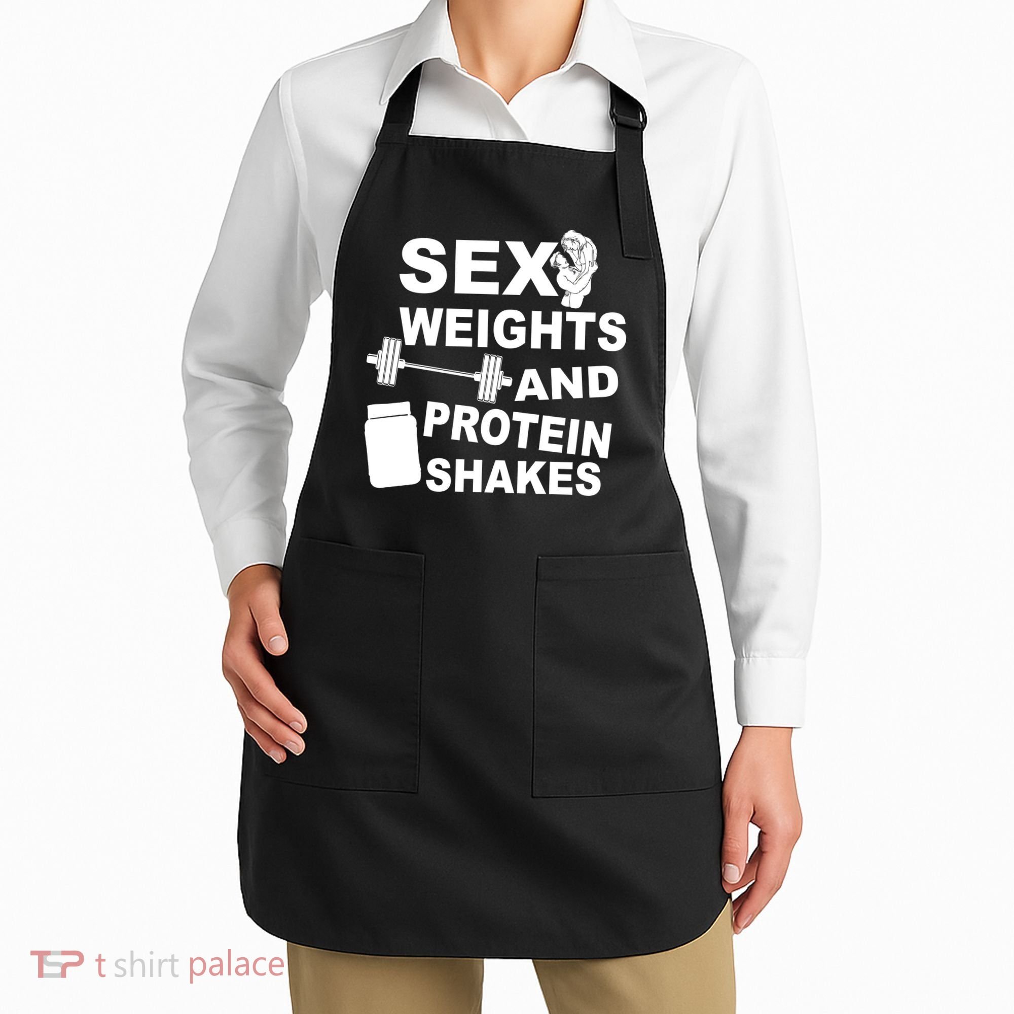 Sex Weights Protein Shakes Apron