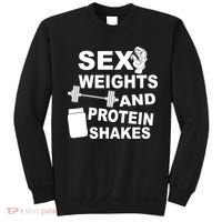 Sex Weights Protein Shakes Sweatshirt thumb 0