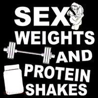 Sex Weights Protein Shakes Sweatshirt thumb 3