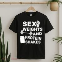 Sex Weights Protein Shakes T-Shirt thumb 2