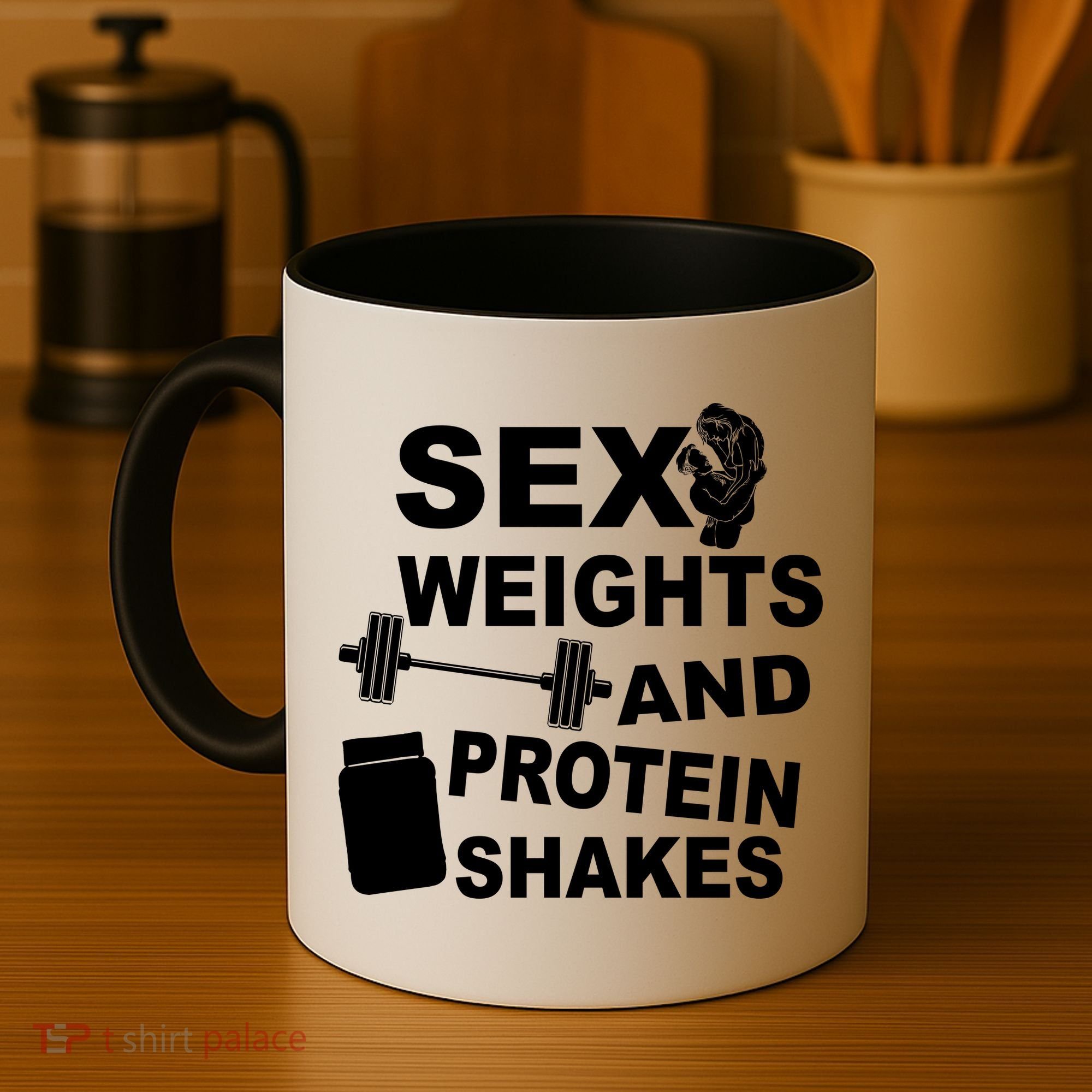 Sex Weights Protein Shakes Coffee Mug