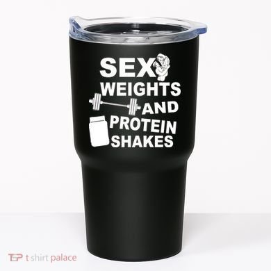 Sex Weights Protein Shakes Tumbler