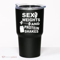 Sex Weights Protein Shakes Tumbler thumb 0