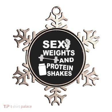 Sex Weights Protein Shakes Ornament