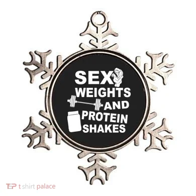Sex Weights Protein Shakes Ornament