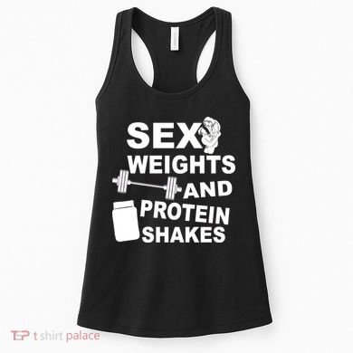 Sex Weights Protein Shakes Women's Tank Top