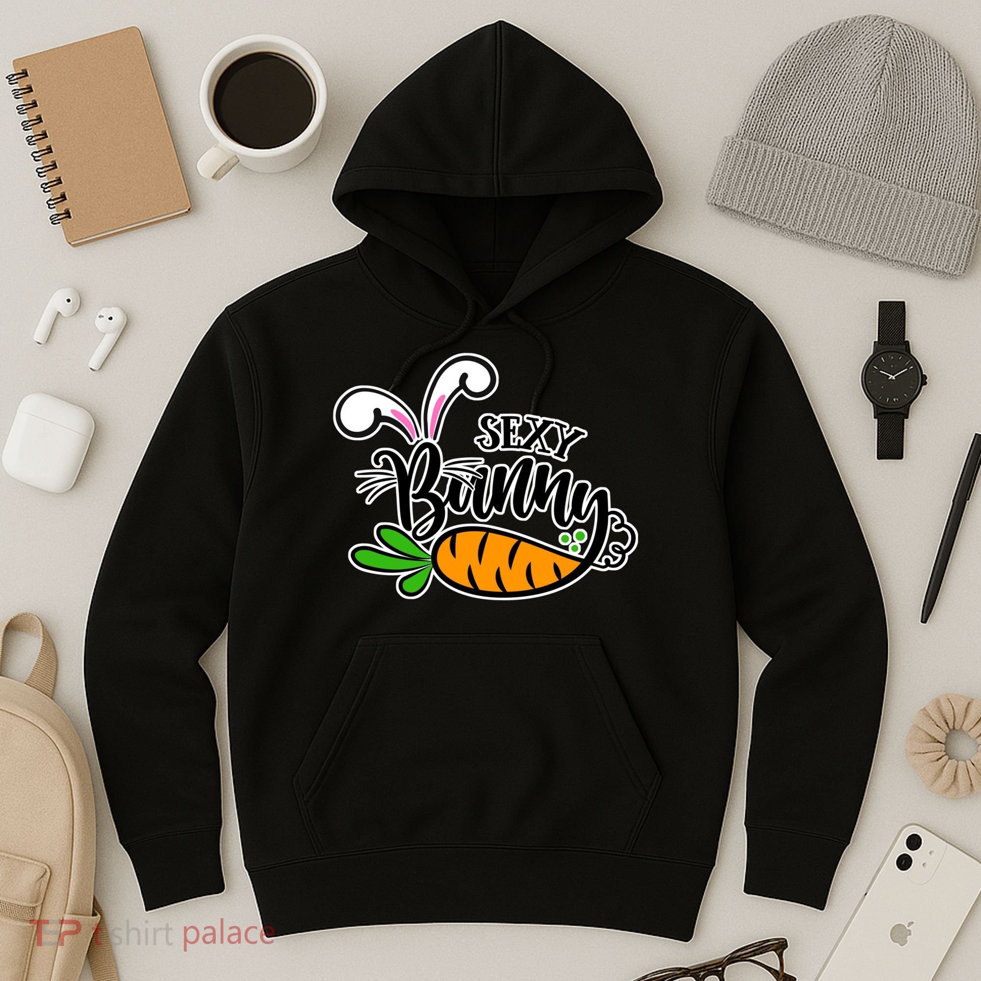Sexy Bunny Funny Easter Hoodie