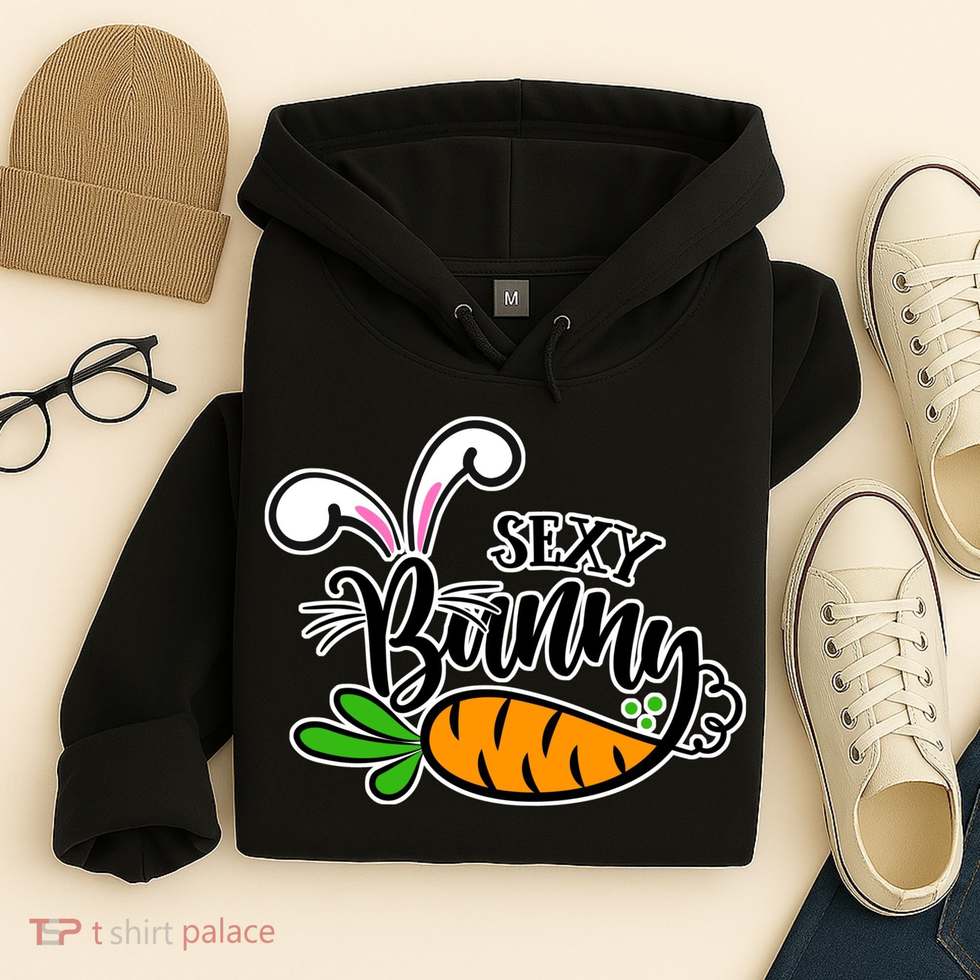 Sexy Bunny Funny Easter Hoodie