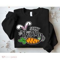 Sexy Bunny Funny Easter Sweatshirt thumb 2