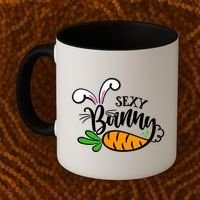 Sexy Bunny Funny Easter Coffee Mug thumb 2
