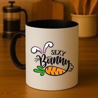 Sexy Bunny Funny Easter Coffee Mug thumb 4