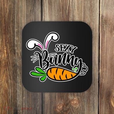 Sexy Bunny Funny Easter Coaster
