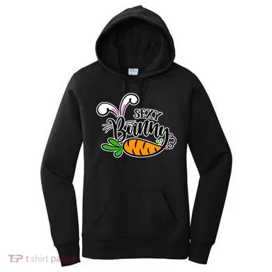 Sexy Bunny Funny Easter Women's Hoodie