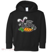 Sexy Bunny Funny Easter Toddler Hoodie thumb 0