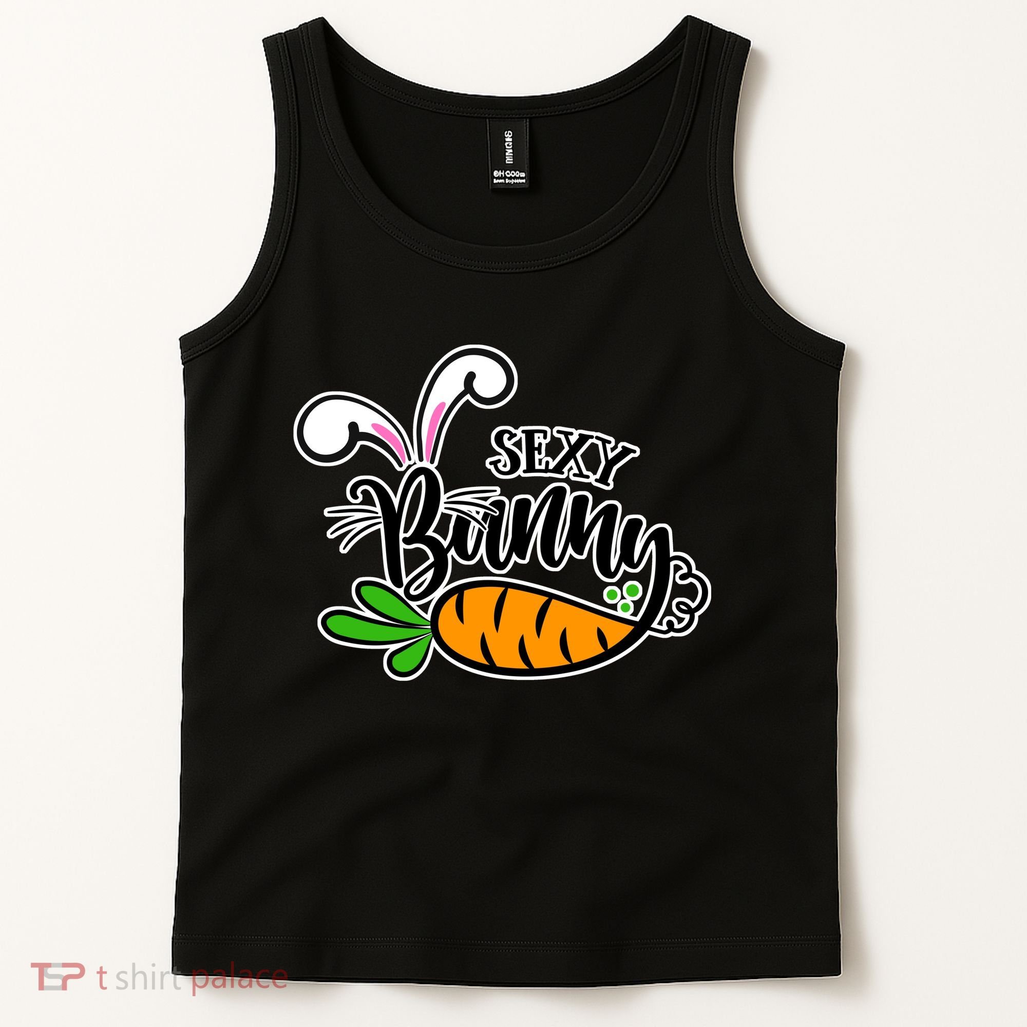 Sexy Bunny Funny Easter Tank Top