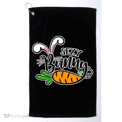 Sexy Bunny Funny Easter Golf Towel