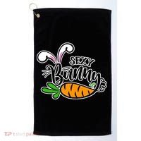 Sexy Bunny Funny Easter Golf Towel thumb 0