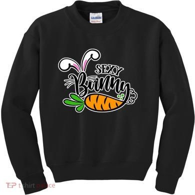Sexy Bunny Funny Easter Kids Sweatshirt
