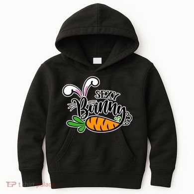 Sexy Bunny Funny Easter Kids Hoodie