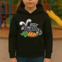 Sexy Bunny Funny Easter Kids Hoodie thumb 3