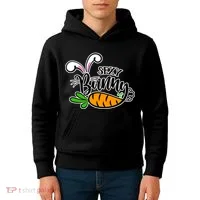 Sexy Bunny Funny Easter Kids Hoodie thumb 4