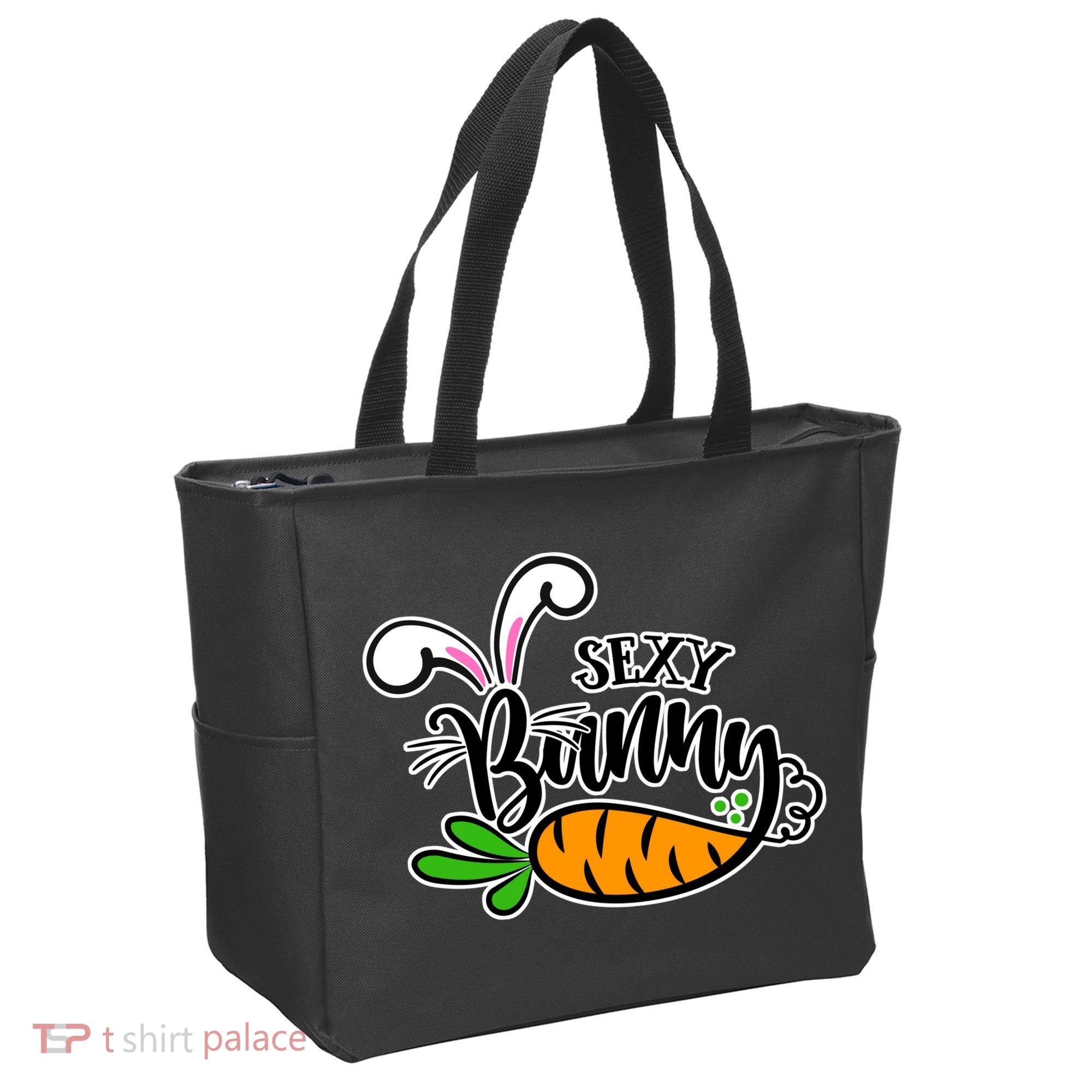Sexy Bunny Funny Easter Tote Bag