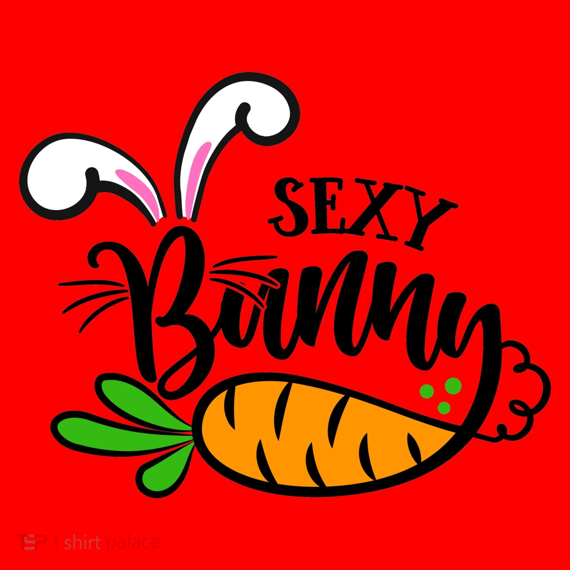 Sexy Bunny Funny Easter Santa Hat