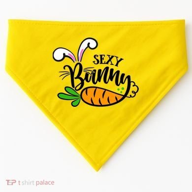 Sexy Bunny Funny Easter USA-Made Doggie Bandana