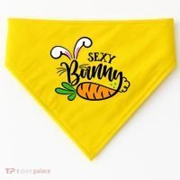 Sexy Bunny Funny Easter USA-Made Doggie Bandana thumb 0