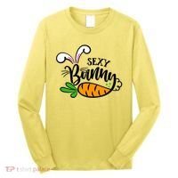 Sexy Bunny Funny Easter Long Sleeve Shirt thumb 0
