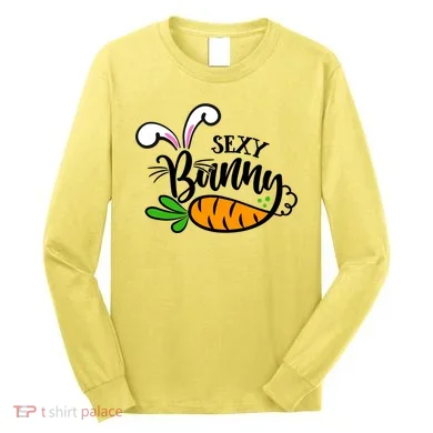 Sexy Bunny Funny Easter Long Sleeve Shirt