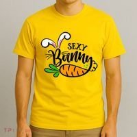 Sexy Bunny Funny Easter T-Shirt thumb 3