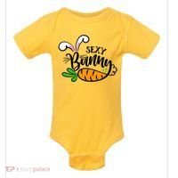 Sexy Bunny Funny Easter Baby Bodysuit thumb 0