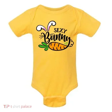 Sexy Bunny Funny Easter Baby Bodysuit