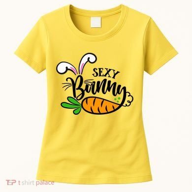 Sexy Bunny Funny Easter Women's T-Shirt