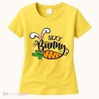 Sexy Bunny Funny Easter Women's T-Shirt thumb 0
